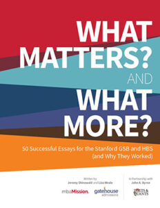 What Matters? and What More? with...