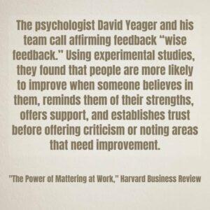 “The Power Of Mattering At Work”...