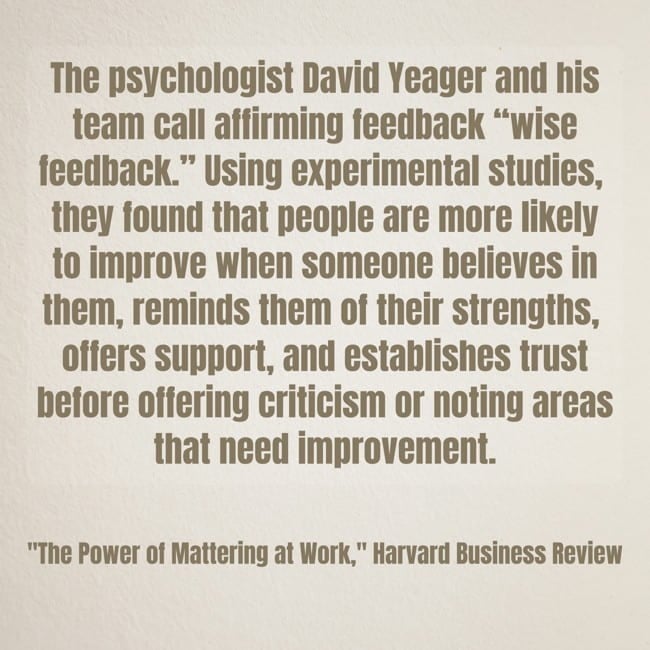 “The Power Of Mattering At Work”...